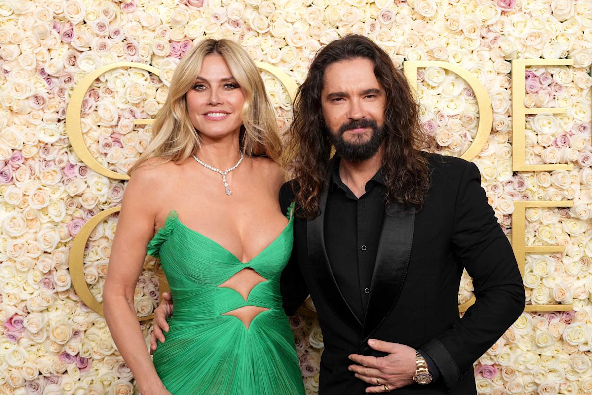 Heidi Klum Wears Nothing Except a Comforter in Steamy New Photo in Bed With Husband Tom Kaulitz